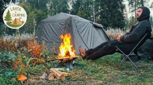 Осенний кемпинг в Карелии. [ASMR]