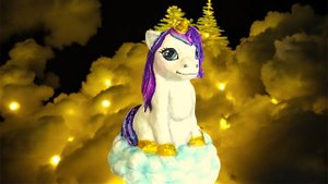 Единорог. Лошадка из ваты. Символ 2026. DIY.