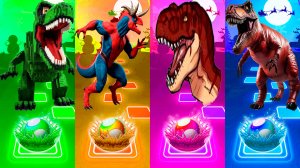 Coffin Dance Динозавры 209 уровень - Мультики про Динозавров | МУЛЬТФИЛЬМЫ ДИНОЗАВРЫ в Tiles Hop