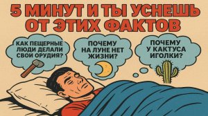 Факты перед сном, чтобы быстро уснуть | Удивительные научные и исторические факты