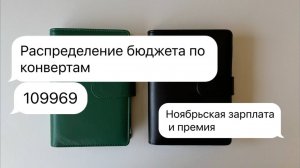 #16 Распределение бюджета по конвертам | Ноябрьская зарплата и премия