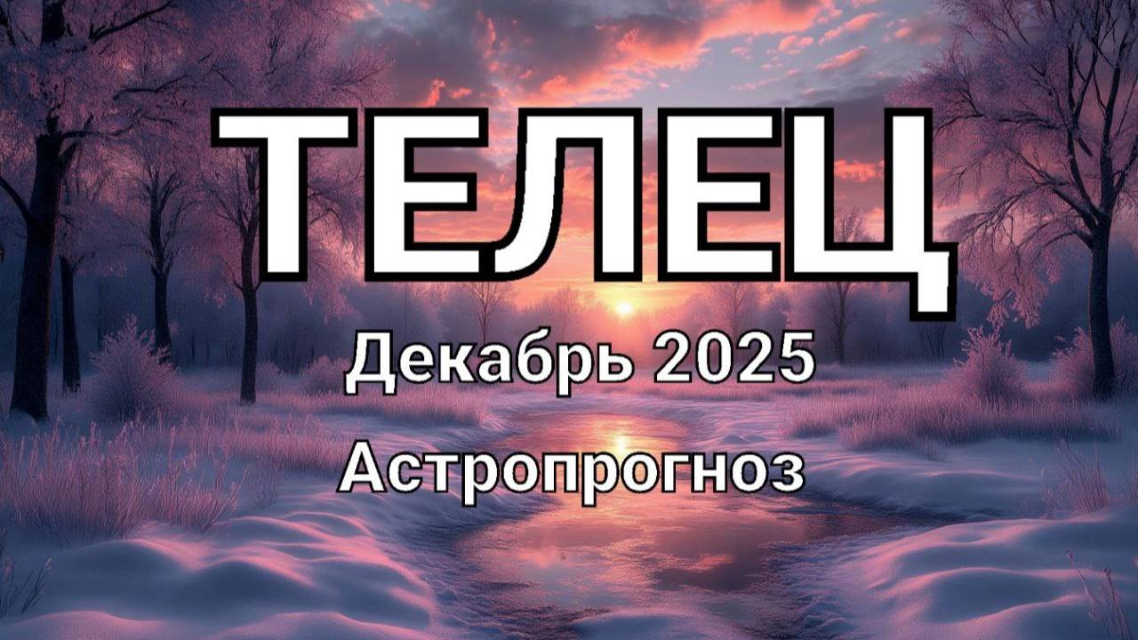ТЕЛЕЦ. Декабрь 2025 год. Астропрогноз смотреть онлайн
