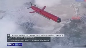 Буревестник ракета с ядерным реактором   9М730 .Характеристики и боевая часть