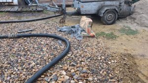 Полусухая стяжка и терлый пол в мастерской