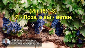 (Ин 15:1-8) Я - Лоза, а вы - ветви
