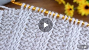 Узор крючком в тунисской технике вязания 🙂 #тунисскоевязание #всевжизнисвязано #вязаниекрючком