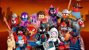 Обзор минифигурок LEGO Minifigures Человек-паук: Через вселенные. Полная коллекция.