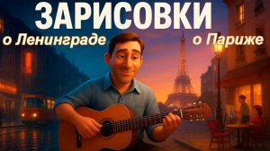 _ЗАРИСОВКИ — ВЛАДИМИР ВЫСОЦКИЙ !  Ленинград и Париж в 3D оживают в песнях