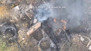 Операторы FPV-дронов 4 ОМСБр ВС РФ уничтожили немецкий танк Leopard 1A5 ВСУ в городской черте Конста