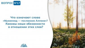 Вопрос № 17. Что означают слова: «Мухаммад – посланник Аллаха»? | Абу Яхья Крымский