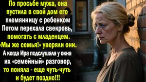 Подслушая разговор свекрови и мужа, Ира поняла - семьей тут и не пахнет. А вот ее дом ...