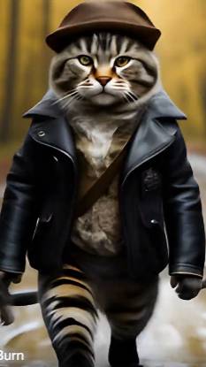 Кот со свитой