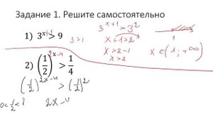 Показательные неравенства