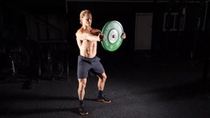 Приседания с блином перед собой / Weight Plate Squats