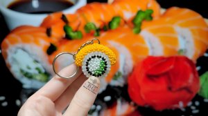 Мастер-класс Брелок Ролл Филадельфия из Бисера