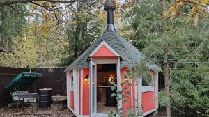 Гриль домик 12 кв. метров до 15-ти человек для готей коттеджа Lux 130 метров