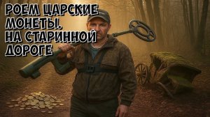 Забурились в лес на СТАРИННЫЕ ДОРОГИ. РОЕМ ЦАРСКИЕ МОНЕТЫ.