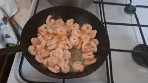 Наш стол, готовим пасту с креветками, с легким паром!