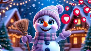 Снеговик Весёлый + Песенки и Мультики Новогодние С Новым 2026 годом! Мультик Новогодний Танцуют все