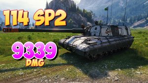 114 SP2 - 7 Фрагов 9.3K Урона • Первый класс! • Мир Танков