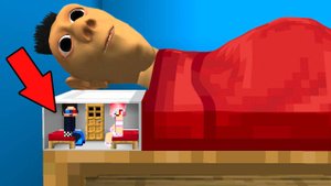 🛌ПОСТРОИЛИ МИНИ ДОМ В КРОВАТИ ХАМУД ХАБИБИ В МАЙНКРАФТ! ШЕДИ И ЛЕСКА MINECRAFT