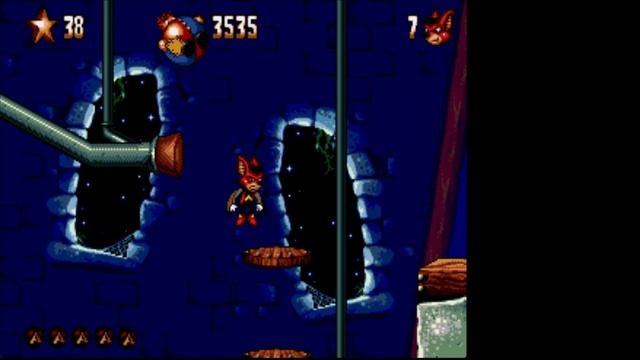 Aero Acrobat 2, Сега Мегадрайв, легкий режим игры с возможностью летать)) часть 1