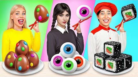 Кулинарный Челлендж | Уэнсдей Против Бабушки | Кухонные Лайфхаки и Хитрости от Candy DO смотреть онлайн