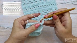 Простой и красивый узор крючком