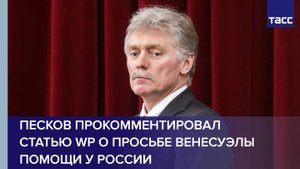 Песков прокомментировал статью WP о просьбе Венесуэлы помощи у России
