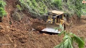 Строительство, горная дорога, расчистка