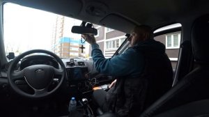 Новый видео регистратор в новую Лада Гранта