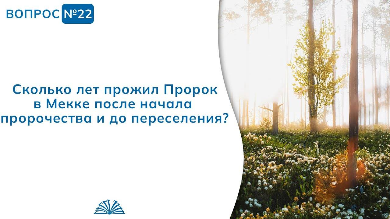 Вопрос № 22. Сколько лет Пророк ﷺ прожил в Мекке до переселения? | Абу Яхья Крымский смотреть онлайн