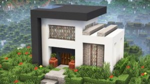 Стартовый дом хай-тек в майнкрафте.