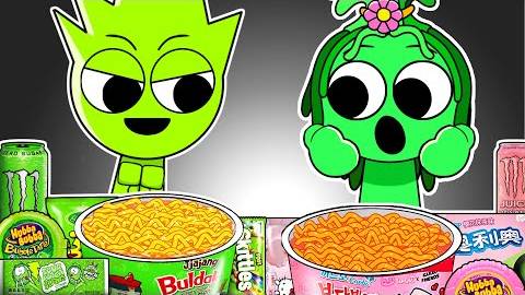 Овак против Винерии, Семейный магазин товаров первой необходимости, Мукбанг _ Анимация Спрунки смотреть онлайн