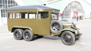 Штабной автобус ГАЗ-05-193, выставка "Моторы Войны", 9 мая 2025
