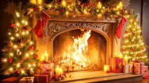 Holiday Fireplace With Christmas Music Crackling Fireplace Christmas Music Holiday Ambience