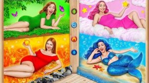 Девушка Огонь, Вода, Воздух И Земля | 4 Стихии в Реальной Жизни от Candy DO