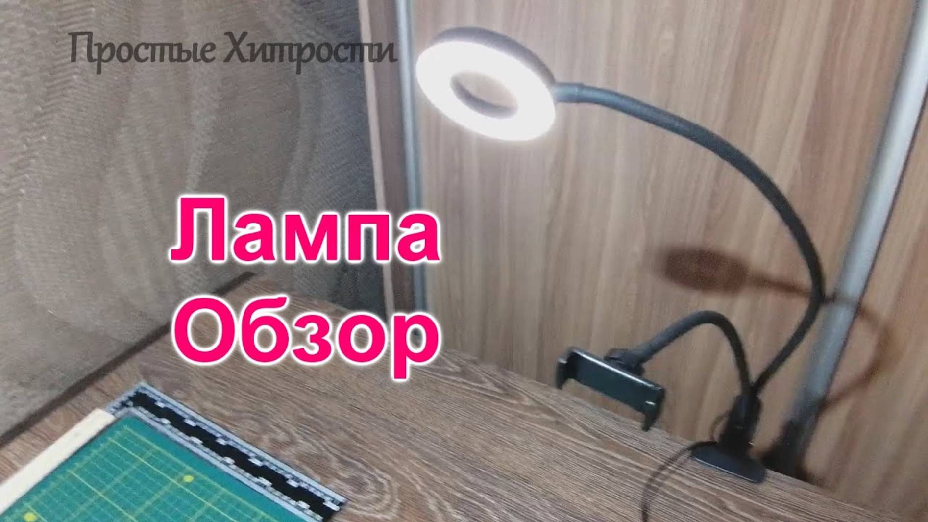 Настольная лампа с держателем для телефона (77)/Обзор настольной лампы