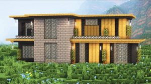 Современный дом в майнкрафте.