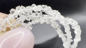 Колье из херкимерских  алмазов Размер камней от 3 до 6 мм Длина колье 45-46 см АЛМ012