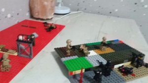 Лего диорамма(боевой окоп)