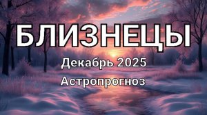 БЛИЗНЕЦЫ. Декабрь 2025 год. Астропрогноз