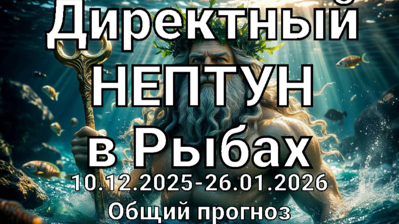Директный Нептун в знаке Рыб. Общий астропрогноз смотреть онлайн