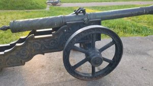 Старинная бронзовая именная пищаль "Аспид".