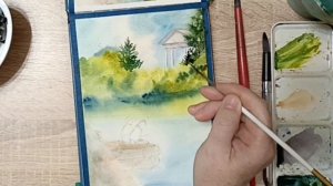 Выборгский залив, храм Нептуна. Эскиз