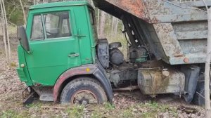 .КАМАЗ..Техника СССР (3)..эта машина точно  хочет  жить..ПРОСТОЯЛ 15 лет.. и Завелся..