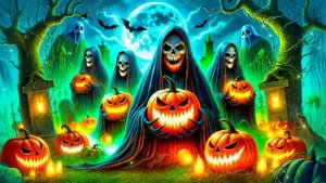 Shadows of the Pumpkin Reapers Instrumental Halloween Music for Haunted Nights in the Graveyard