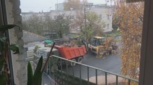 Ремонт дороги (дамба, Псков)