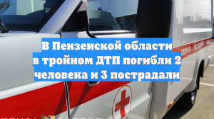 В Пензенской области в тройном ДТП погибли 2 человека и 3 пострадали