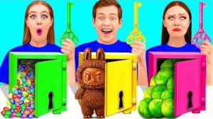 Выбери Правильный Ключ Челлендж | Забавные Лайфхаки с Едой от TeamTeen Challenge